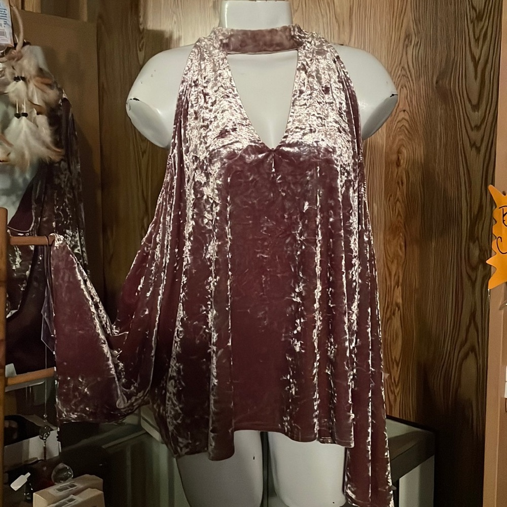 American Eagle Outfitters Velvety Pink Top For Plus Size Gals